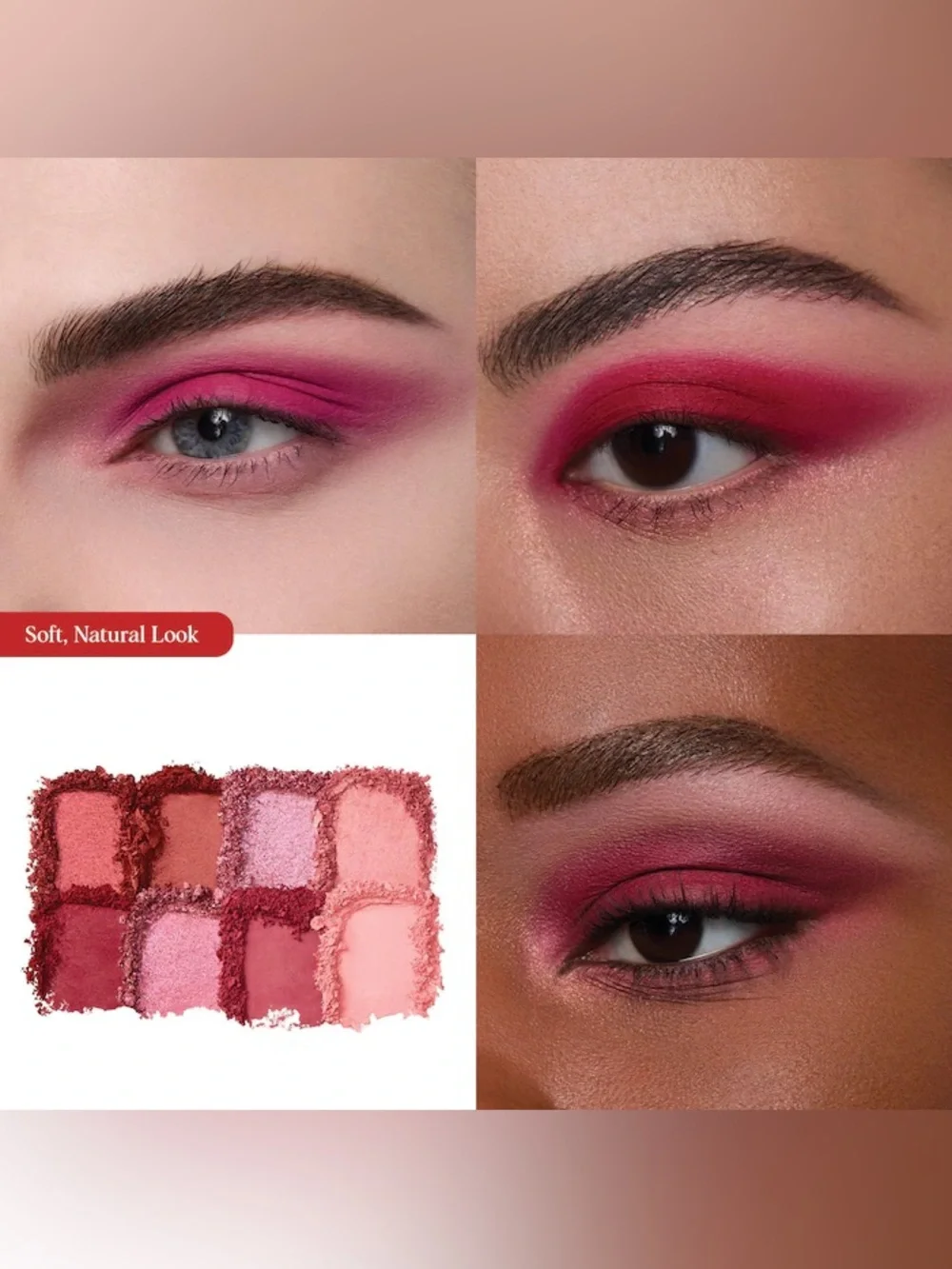 New Hung Vanngo Color Story Eyeshadow Palette Rebellious Red & Pink